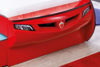 CARBED Кровать-машина Coupe с выдвижной кроватью Red 20.03.1306.00 в Тальменке - talmenka.mebel54.com | фото