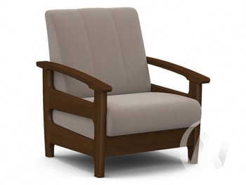 Кресло для отдыха Омега (орех лак/CATANIA COCOA) в Тальменке - talmenka.mebel54.com | фото