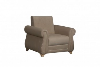 Кресло для отдыха "Порто" (велюр киви латте / микровельвет крем) в Тальменке - talmenka.mebel54.com | фото