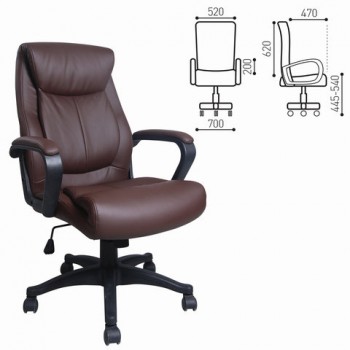 Кресло офисное BRABIX Enter EX-511 (коричневый) в Тальменке - talmenka.mebel54.com | фото
