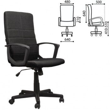 Кресло офисное BRABIX Focus EX-518 (черный) в Тальменке - talmenka.mebel54.com | фото
