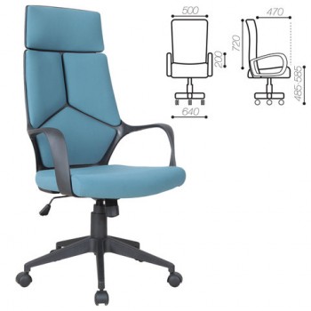 Кресло офисное BRABIX Prime EX-515 (голубая ткань) в Тальменке - talmenka.mebel54.com | фото