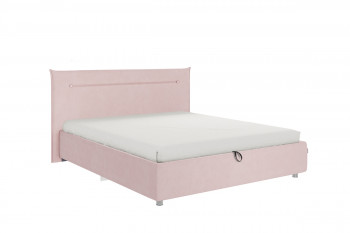 Кровать 1,6 Альба (Нежно-розовый велюр/под-мех) в Тальменке - talmenka.mebel54.com | фото