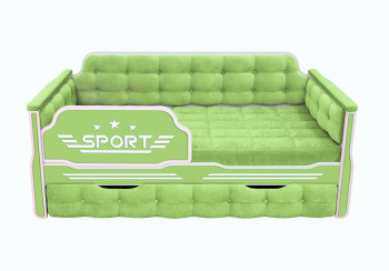 Кровать 170 серии Спорт 1 ящик 81 Фисташка (мягкие боковые накладки) в Тальменке - talmenka.mebel54.com | фото
