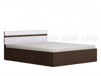 Кровать Нэнси 1,6м (Венге/Белый глянец) в Тальменке - talmenka.mebel54.com | фото