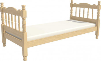 Кровать одинарная Аленка из массива сосны 800*1890 Сосна в Тальменке - talmenka.mebel54.com | фото