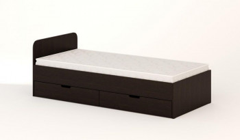 Кровать с ящиками 900 (Венге) в Тальменке - talmenka.mebel54.com | фото