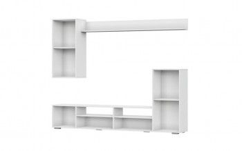 Мебель для гостиной МГС 4 (Белый/Цемент светлый) в Тальменке - talmenka.mebel54.com | фото